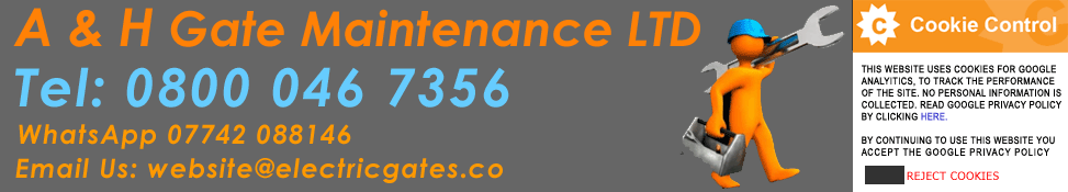 Electric-gate-header